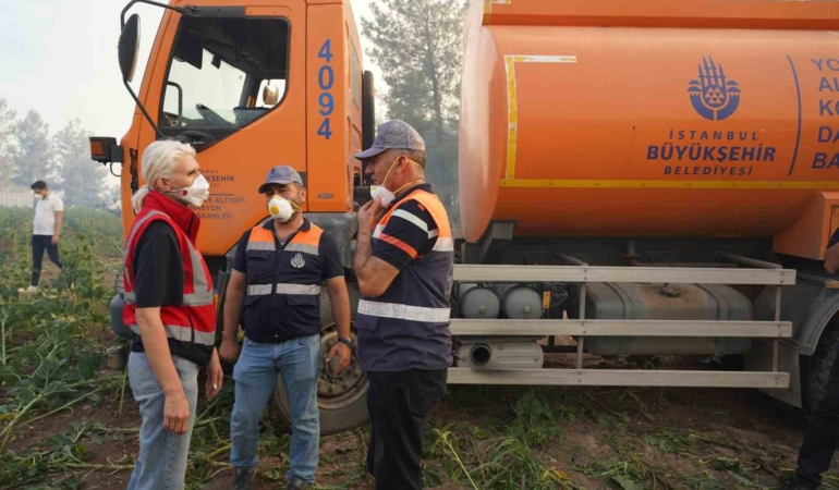 Başkan Subaşı’nın yangınla mücadeledeki gayreti taktir topladı