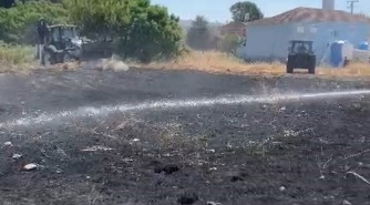 Kocaeli’de tarım arazisinde yangın çıktı