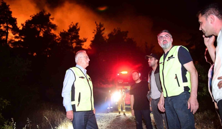 Kestel’de eşgüdüm, teknoloji ve dayanışmayla yangının önü kesildi