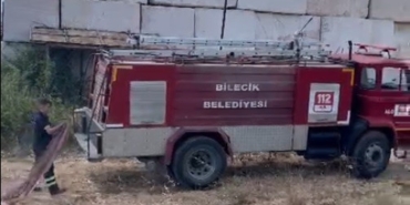 Bilecik’te otluk alanda başlayan yangın ormana sıçramadan söndürüldü