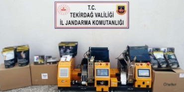 Tekirdağ’da jandarmadan tütün ve makaron operasyonu