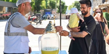 Beşiktaş’ta sıcak havalara karşı serinleme noktaları kuruldu