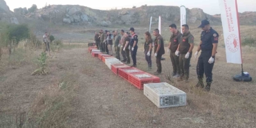 Kırklareli’nde doğaya keklik salındı