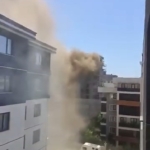 İnşaat şantiyesinde korkutan yangın