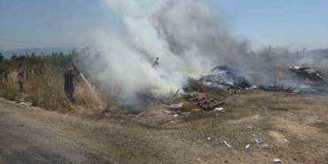 Orhangazi’de otluk alandaki yangın büyümeden söndürüldü