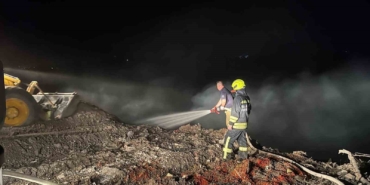 İvrindi’de çöplük yangını korkuttu