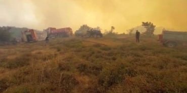 Gebze’deki orman yangınını söndürme çalışmaları sürüyor