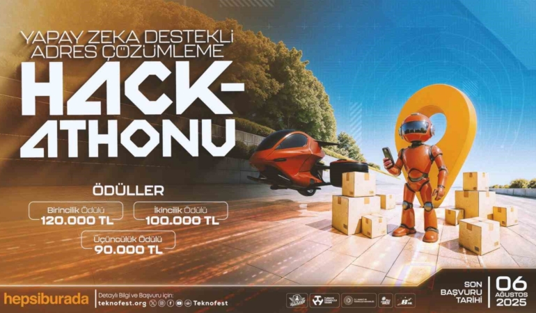 Hepsiburada’nın TEKNOFEST "Yapay Zeka Destekli Adres Çözümleme Hackathonu" için başvurular başladı