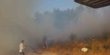 Bandırma’da otluk alanda çıkan yangın kontrol altına alındı