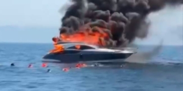 Kınalıada açıklarında tekne yangınında denize atlayanların görüntüsü ortaya çıktı