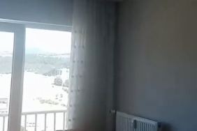 Depremdeki panik anlarını böyle kayda aldı