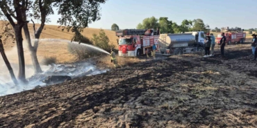 Gönen’de kırsal alanda çıkan arazi yangını söndürüldü