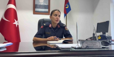 Tekirdağ’ın ilk kadın ilçe jandarma komutanı