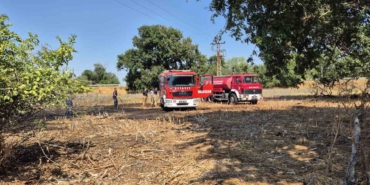 Susurluk’ta iki farklı noktada çıkan yangına müdahale edildi