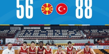 Genç Erkek Basketbol Milli Takımı, ilk maçında ev sahibi Kuzey Makedonya’yı mağlup etti