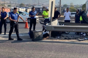Bariyere çarpan motosikletin sürücüsü hayatını kaybetti