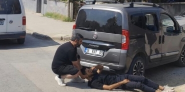 Kamyonetle çarpışan motosiklet sürücüsü yaralandı