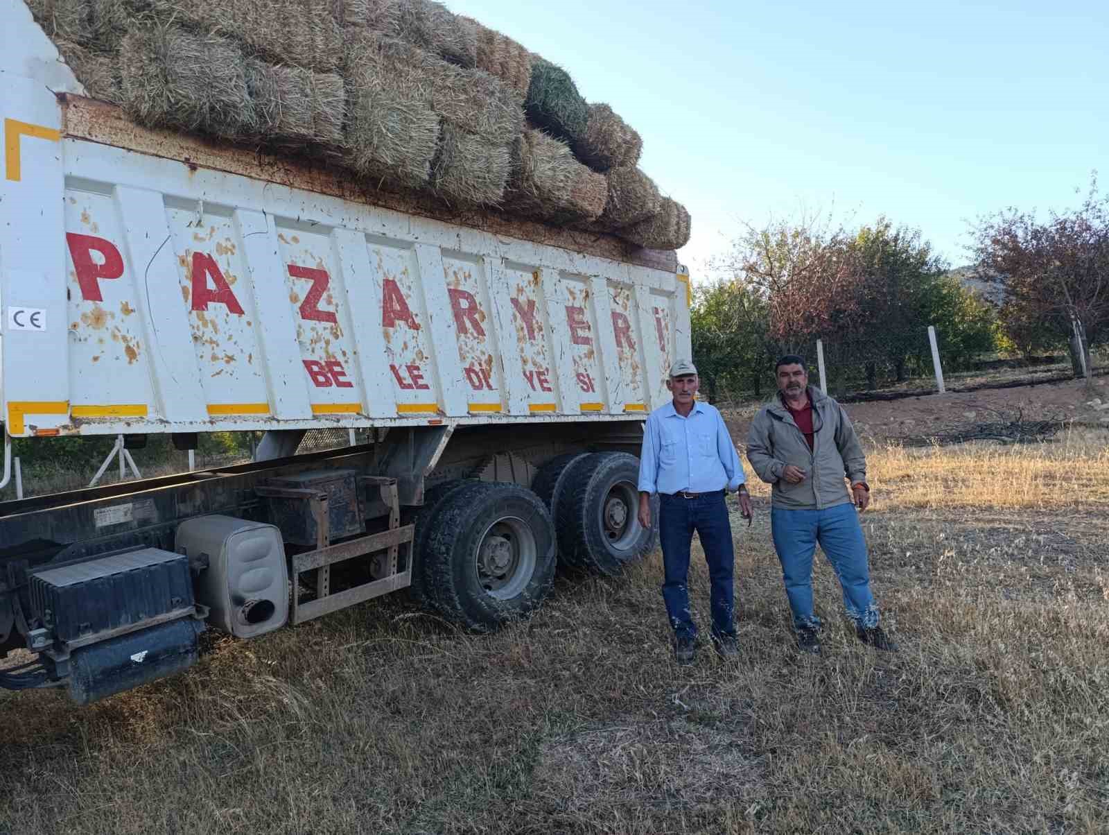 Çiftçilerden yangın bölgesine anlamlı destek