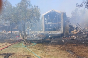 Ayvacık’ta restoranın mutfağında çıkan yangın söndürüldü