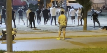 Edirne’de tekmeli yumruklu kavga kamerada