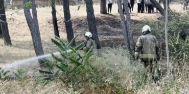 Bakırköy Ruh ve Sinir Hastalıkları Hastanesi bahçesinde yangın