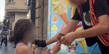 Beyoğlu’nda külah oyunuyla kadını taciz etti: Dondurmacı mühürlendi