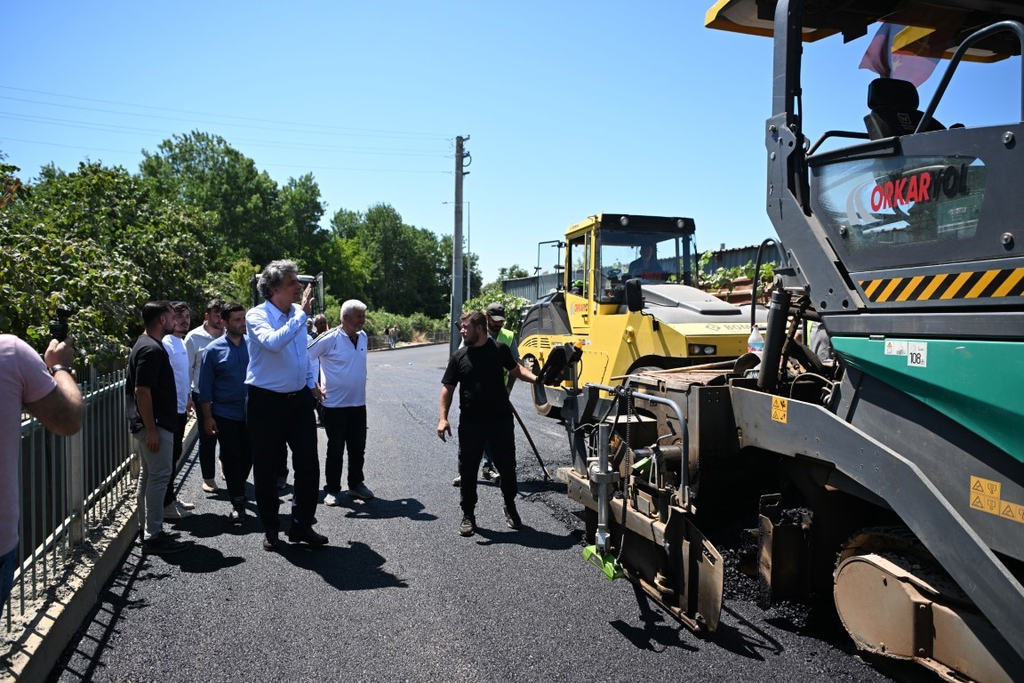 İçmeler caddesinde 2 bin 500 ton asfalt kullanıldı
