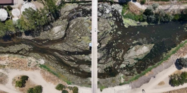 Tunca Nehri’nde su akışı durdu