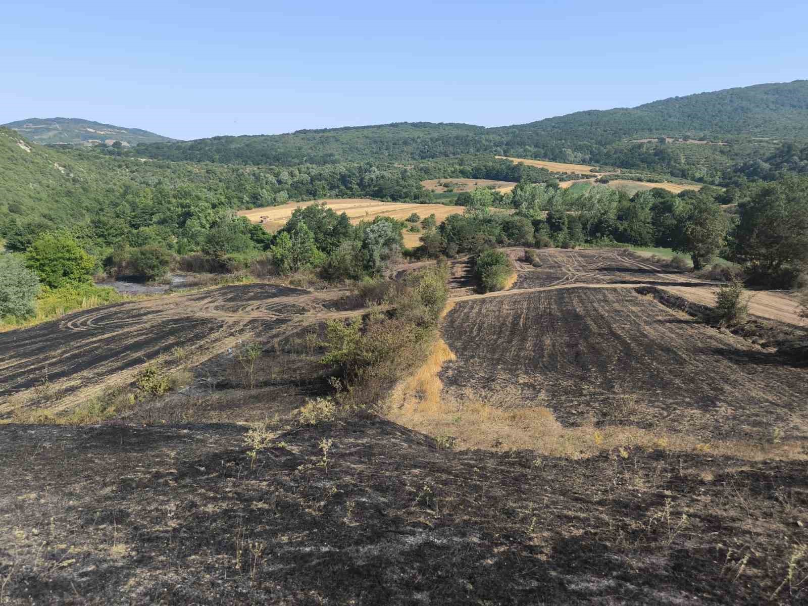 Yangında ekinleri zarar gören çiftçilere gübre ve tohum desteği