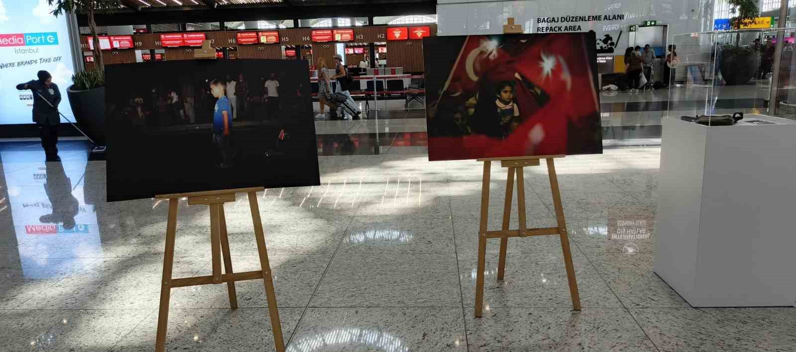 İstanbul Havalimanı’nda "15 Temmuz Demokrasi ve Milli Birlik Günü" sergisi açıldı