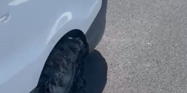 Osmangazi Köprüsü’nde iki aracın lastikleri peş peşe patladı