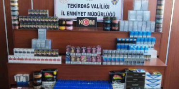Tekirdağ’da kaçakçılık operasyonunda çok sayıda ürün ele geçirildi