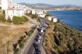 Gemlik-Kumla karayolunda yoğun trafik