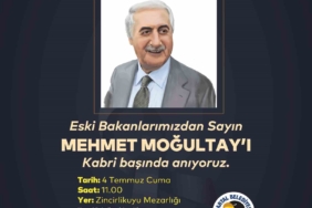 Eski Bakan Mehmet Moğultay vefatının 8’inci yılında kabri başında anılacak