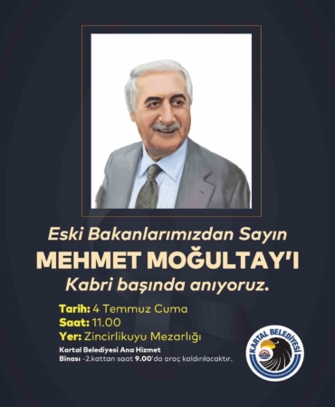 Eski Bakan Mehmet Moğultay vefatının 8’inci yılında kabri başında anılacak