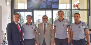 Rektör Kaplancıklı, güvenlik görevlileriyle bir araya geldi