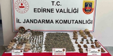 Keşan’da çok sayıda tarihi eser ele geçirildi