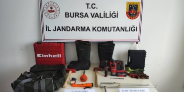 Bursa’da kaçak kazıya suçüstü