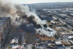 Beylikdüzü’ndeki otluk alan yangını kontrol altına alındı