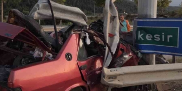 Kestel’de kontrolden çıkan Tofaş otomobil bariyere girdi: 1 ölü