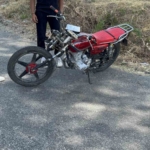 Kamyona çarpan motosikletli yaralandı