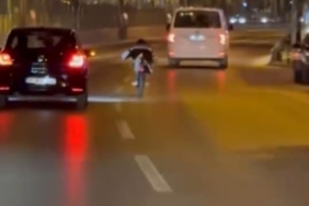 Bursa’da biri tek teker, diğeri yatarak ilerledi