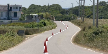 Yol çizgileriyle ulaşım güvenli hale getiriliyor