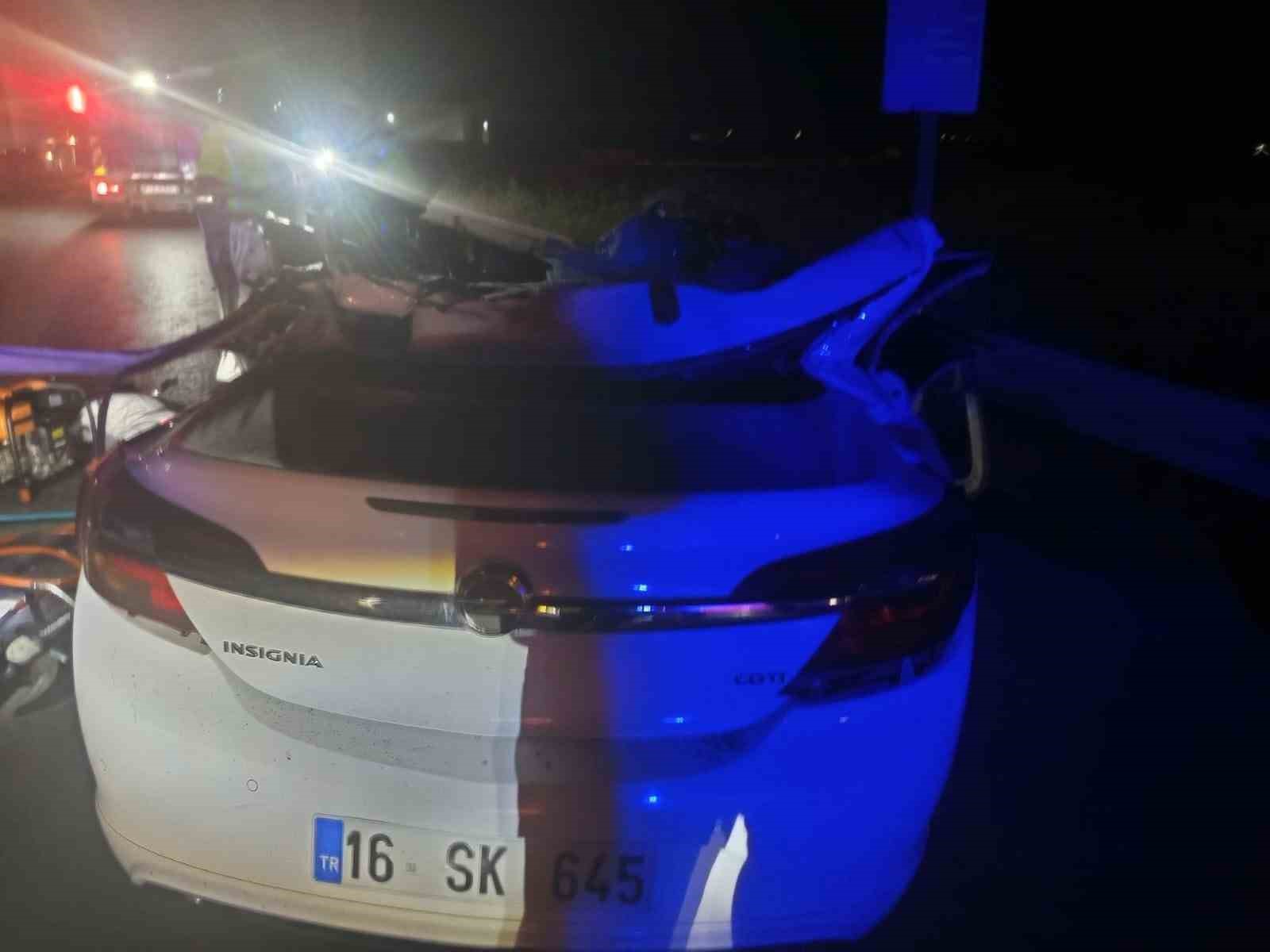 Bursa’da feci kazada polis ve ailesi hayatını kaybetti