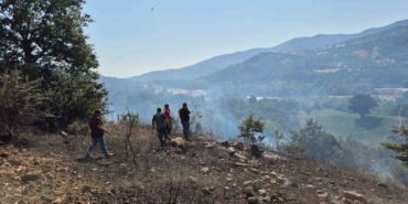 Gönen’de arazi ve anız yangını söndürüldü
