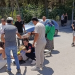 Yaralanan vatandaşı güneşten böyle korudular