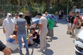 Yaralanan vatandaşı güneşten böyle korudular