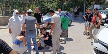 Yaralanan vatandaşı güneşten böyle korudular