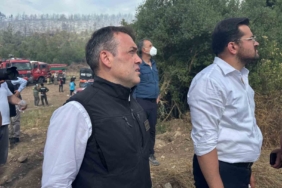 Vali Sözer, Vezirhan’daki orman yangını yerinde takip ediyor