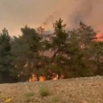 Bursa’da 5 köyün tahliye edildiği yangın büyüyerek sürüyor